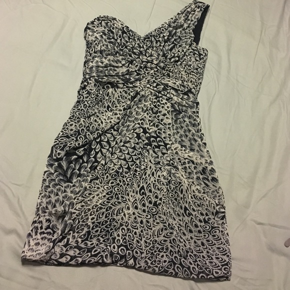 One shoulder cocktail dress