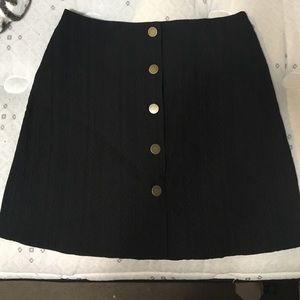 Black A line skirt