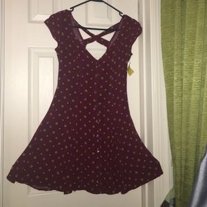 Hollister button down mini dress.
