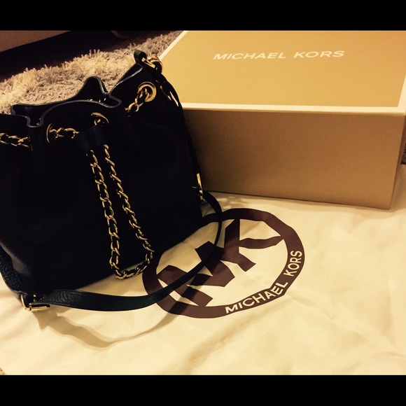 Michael Kors Medium Frankie pebbled Drawstring