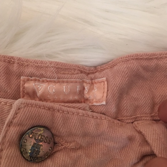 Light Pink GUESS shorts - Picture 3 of 4