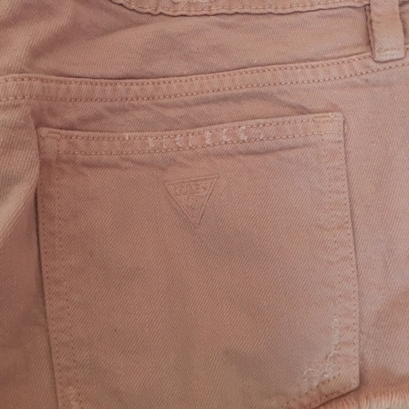 Light Pink GUESS shorts - Picture 4 of 4