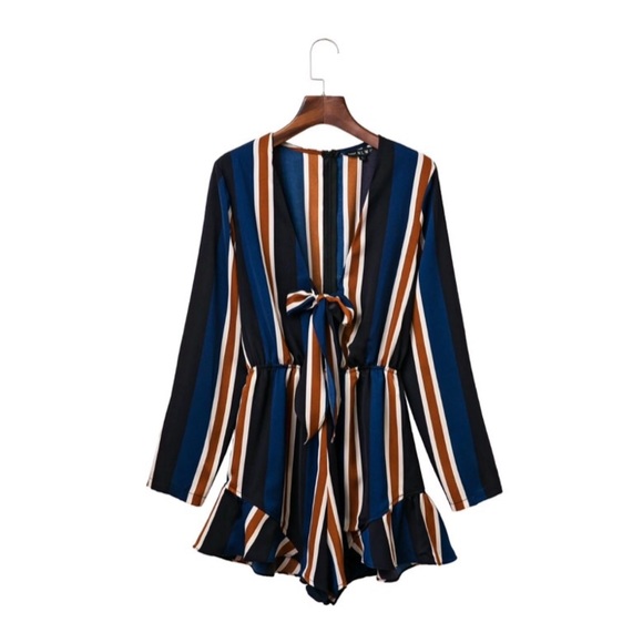 NEW! Striped Romper - Picture 4 of 8