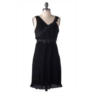 black grecian style cocktail dress