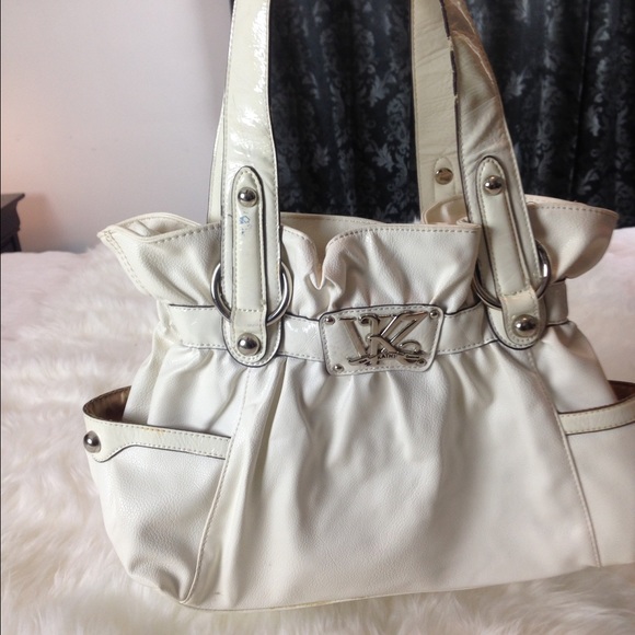 Kathy Van Zeeland white handbag