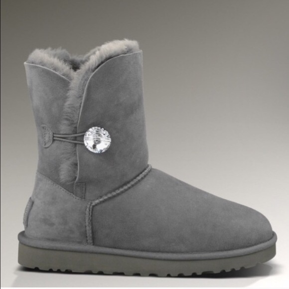 UGG Shoes - UGG authentic Bailey button bling boots Sz 9 new
