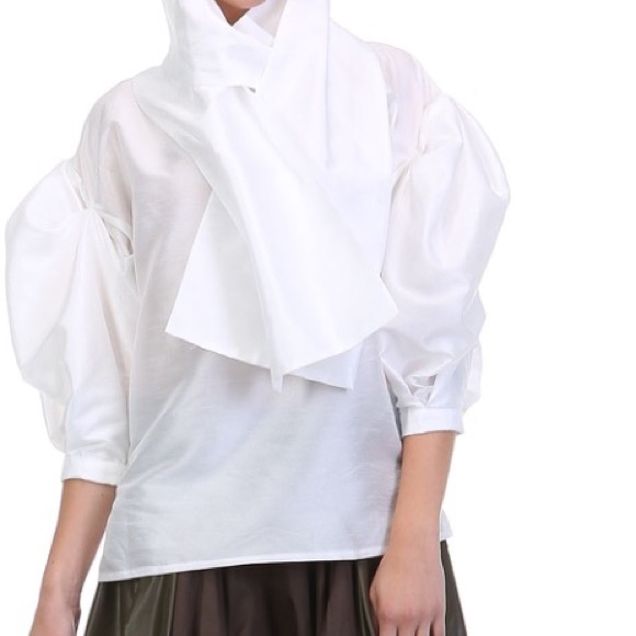 🌟Stylish Oversized Bow Blouse🌟 - Picture 4 of 4