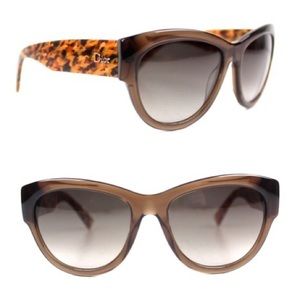 Dior Flanelle 1 Tweed Gold Gradient Sunglasses New