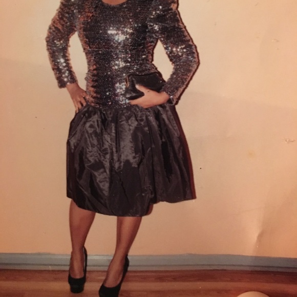 Sequins vintage dress