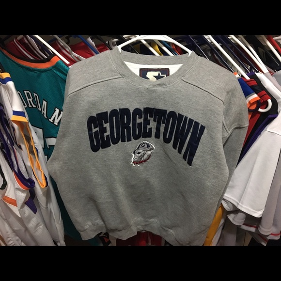 Throwback NCAA Georgetown Hoyas Pullover Sweater