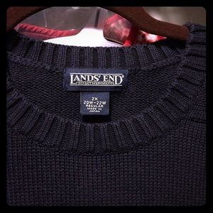 🎉SALE🎉Land's End navy heavy crew neck sweater