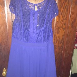 Cobalt blue plus size dress