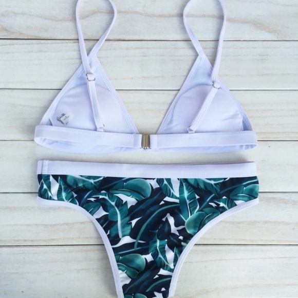 very chic bikini Brazilian style palm tree print - Picture 2 of 2