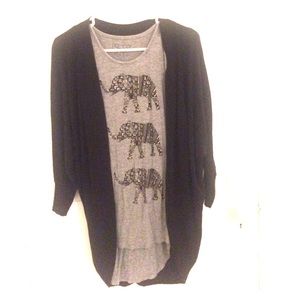 Express 3/4 sleeve Cardigan Sweater
