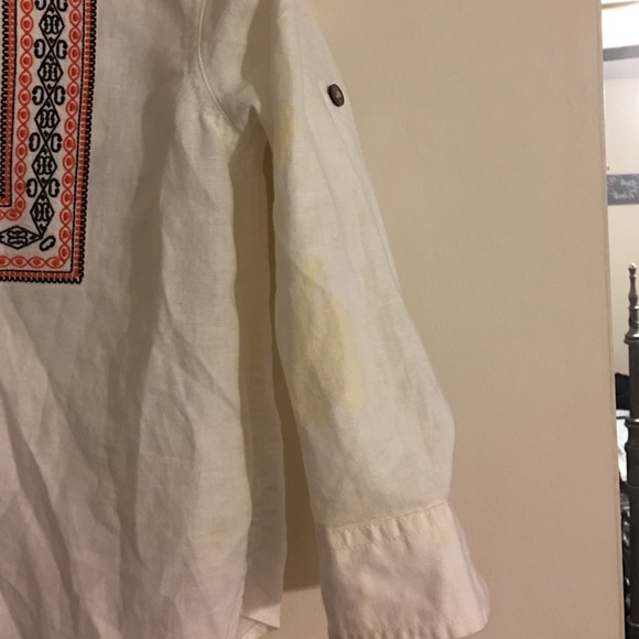 Gap Little Boy Embroidered Linen Shirt - Picture 2 of 4