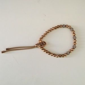 Michael Kors beaded rose gold bracelet