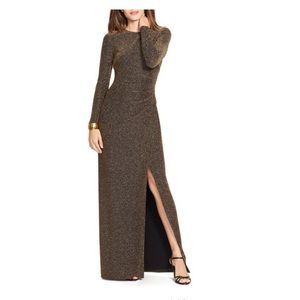 4P Lauren Ralph Lauren Metallic Gown