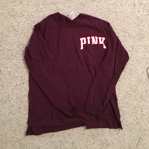PINK varsity long sleeve shirt