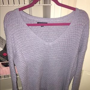 Blue  off the shoulder sweater