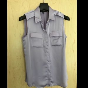 Lavender silk Banana Republic blouse