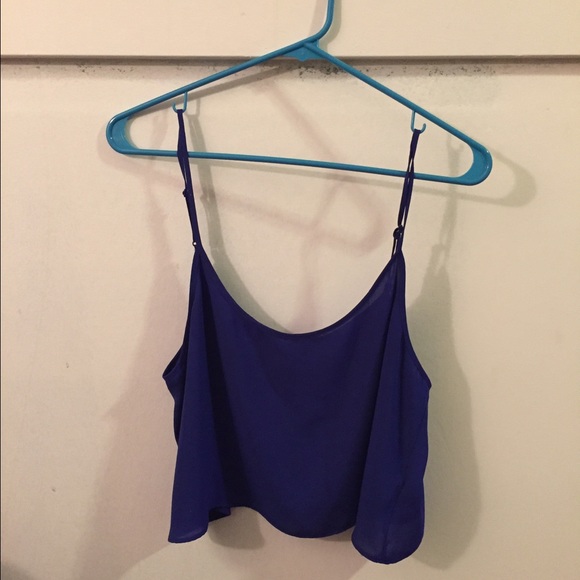 Royal blue Forever 21 crop top