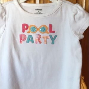 Gymboree pool party shirt and short 4/4T