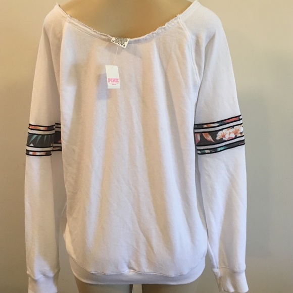 Victoria's Secret Pink graphic slouchy crew M