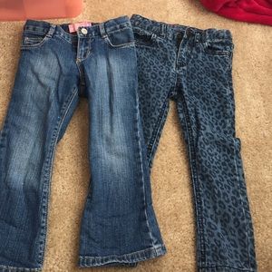 Target skinny legs and old navy boot cut jeans