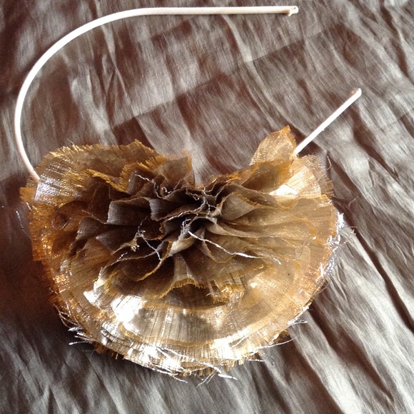 Gold metallic rosette headband Gapkids