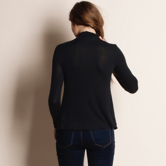 Lace Up Long Sleeve Top - Picture 3 of 3