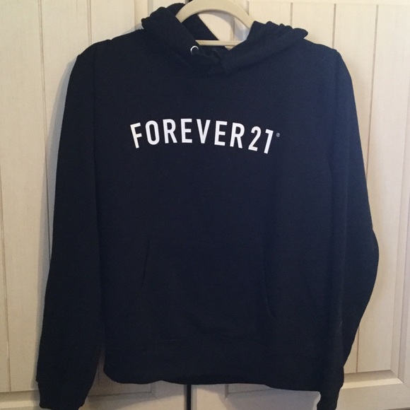 Black hoodie by forever 21 NWT
