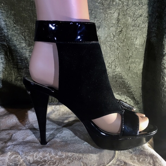 Michael Kors Suede Open-toe Open-Back Bootie
