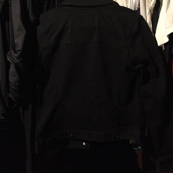 Black Style&co stretch jean jacket - Picture 3 of 3