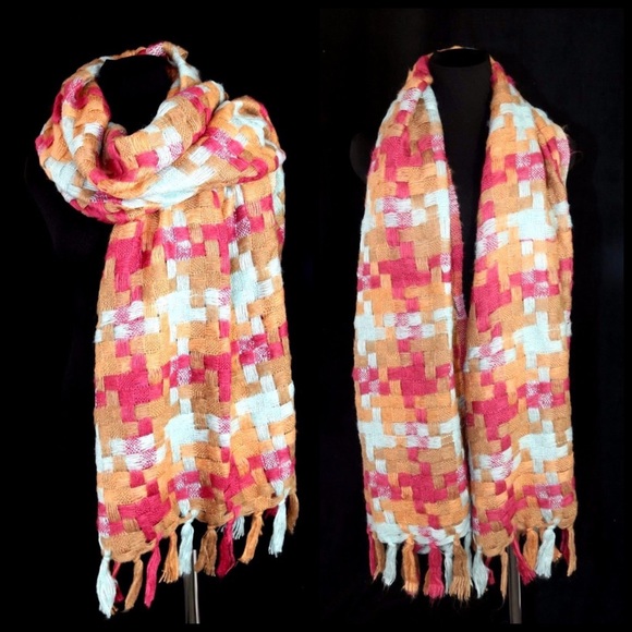 ‼️PRICE FIRM LAST CALL Basket Weave Soft Scarf B27 - Picture 2 of 4