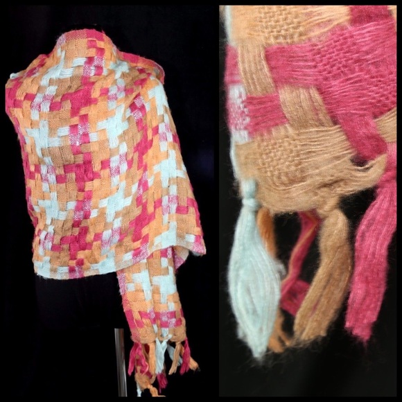 ‼️PRICE FIRM LAST CALL Basket Weave Soft Scarf B27 - Picture 3 of 4