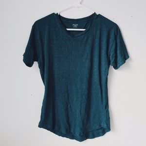 Madewell turquoise crewneck t-shirt