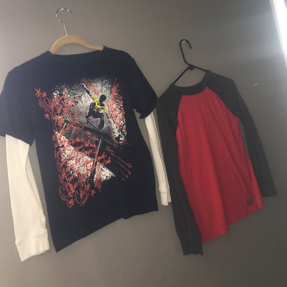 💥bundle of 2 boys gap tops, skater & baseball cut