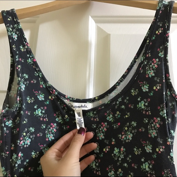 Gray with flowers Dress - Picture 3 of 3