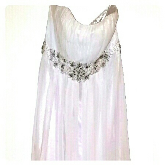 Long white formal dress