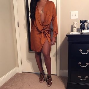 Nasty Gal satin dress