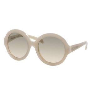 PRADA White Oversized Sunglasses