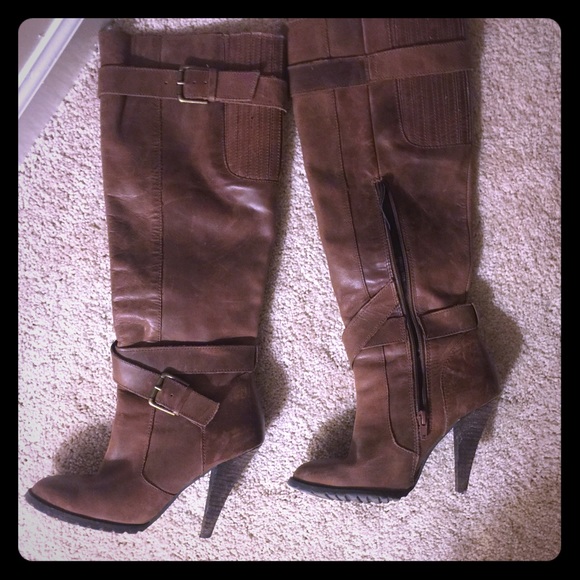 Knee High Leather Boots