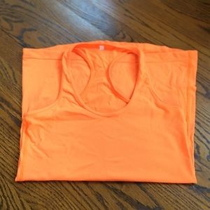 Lululemon cool racerback orange size 6