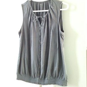Sale!!! LOFT - Gray Sleeveless Tank Top