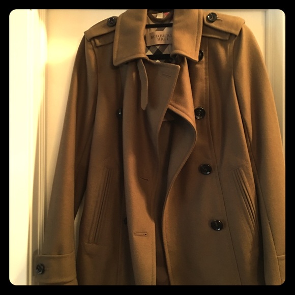 WORN ONCE!!! BURBERRY WOOL PEACOAT - SIZE 6
