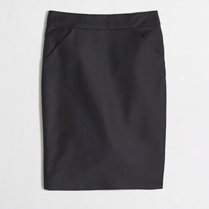 J. CREW Factory Pencil Skirt, Double Serge Cotton