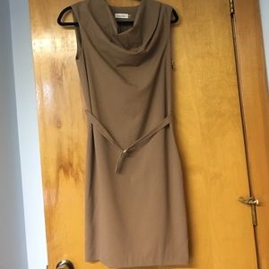 ❗️BOGO SALE ❗️Brown Cowl neck Sleeveless Dress