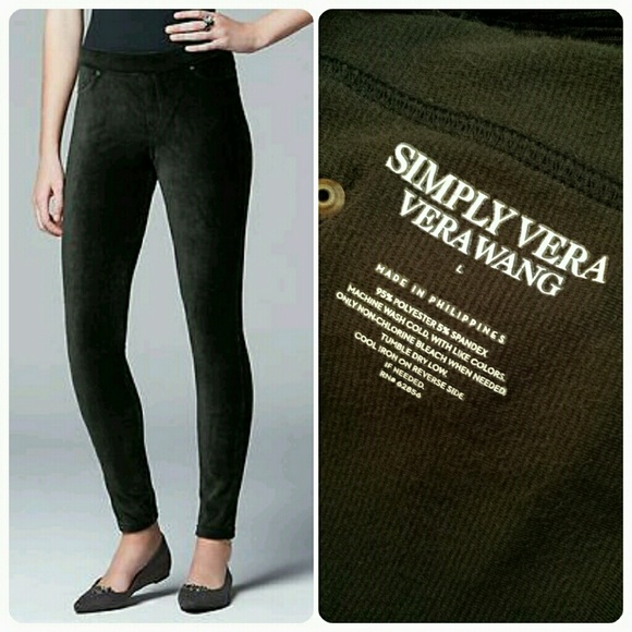 Vera wang corduroy leggings Clearance