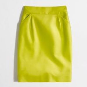 J. CREW Factory Pencil Skirt, Double Serge Cotton