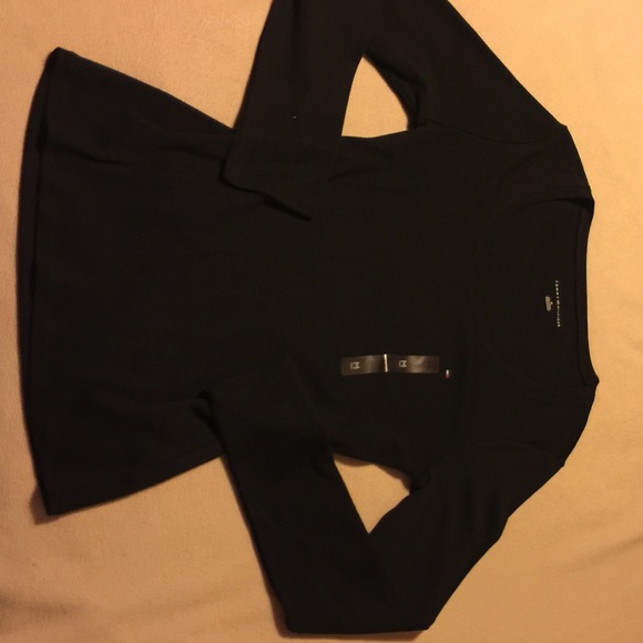 Medium Black Scoop Neck Tommy Hilfiger Tee Shirt
